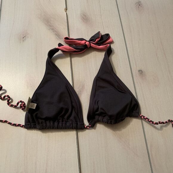 womens S converse one star bikini top grey pink - Picture 4 of 5